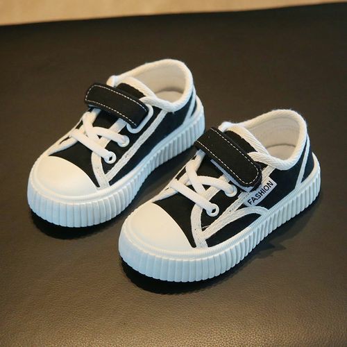 Fashion Black Children Canvas Shoes